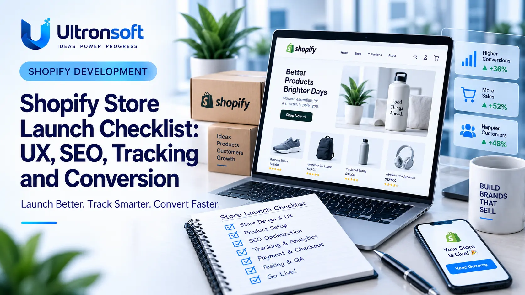 Shopify Store Launch Checklist: UX, SEO, Tracking and Conversion